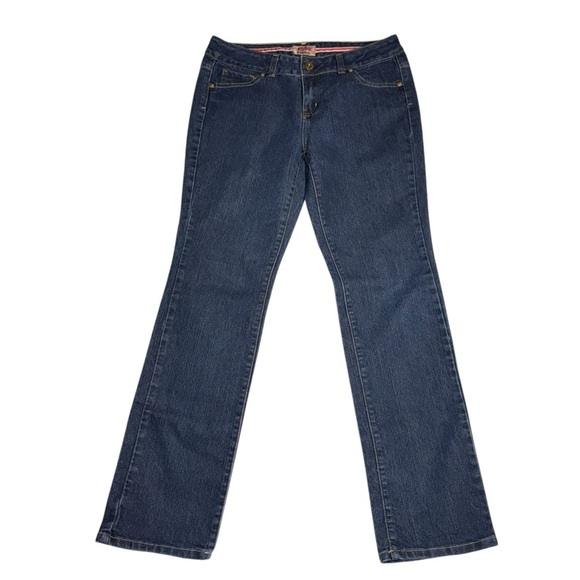 Nobo Juniors LOVE Jeans Size 11 Blue Relaxed Fit Straight Leg Dark Wash Mid Rise - Picture 2 of 7